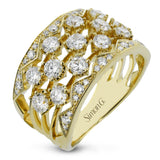 Fashion Ring in 18k Gold with Diamonds - Simon G. Jewelry