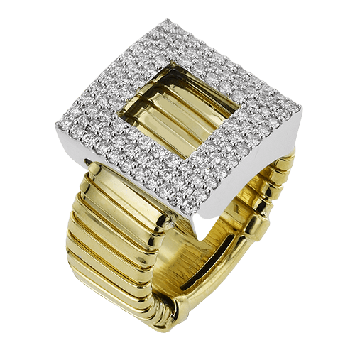 Fashion Ring In 18k Gold With Diamonds - Simon G. Jewelry