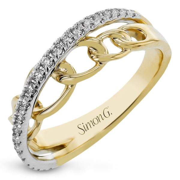 Fashion Ring In 18k Gold With Diamonds - Simon G. Jewelry