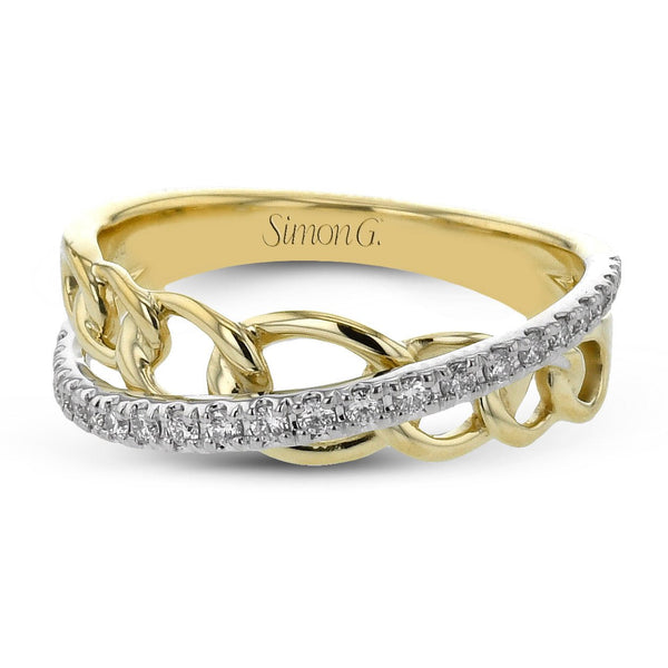 Fashion Ring In 18k Gold With Diamonds - Simon G. Jewelry