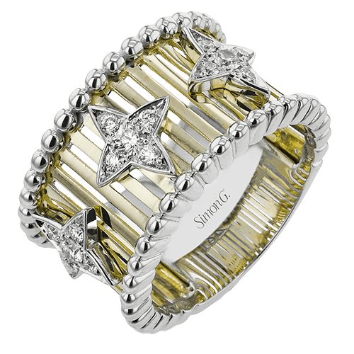 Fashion Ring In 18k Gold With Diamonds - Simon G. Jewelry