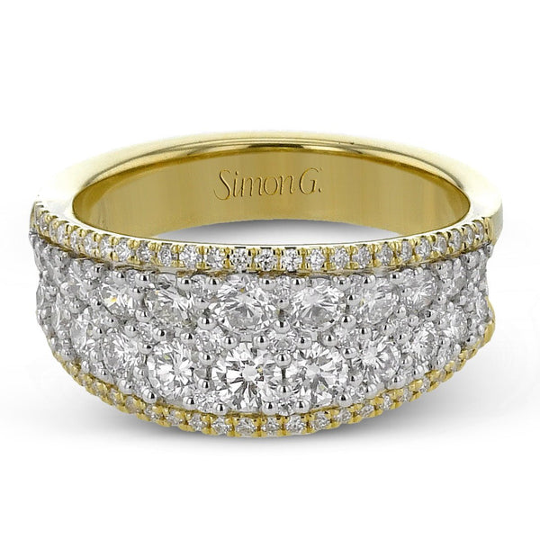 Fashion Ring In 18k Gold With Diamonds - Simon G. Jewelry