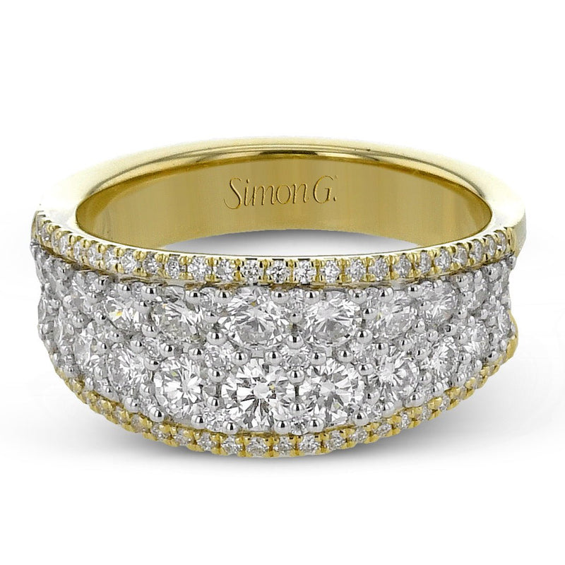 Fashion Ring In 18k Gold With Diamonds - Simon G. Jewelry