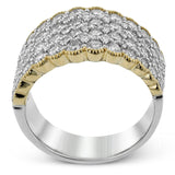 Fashion Ring In 18k Gold With Diamonds - Simon G. Jewelry