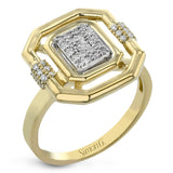 Fashion Ring In 18k Gold With Diamonds - Simon G. Jewelry