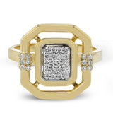 Fashion Ring In 18k Gold With Diamonds - Simon G. Jewelry