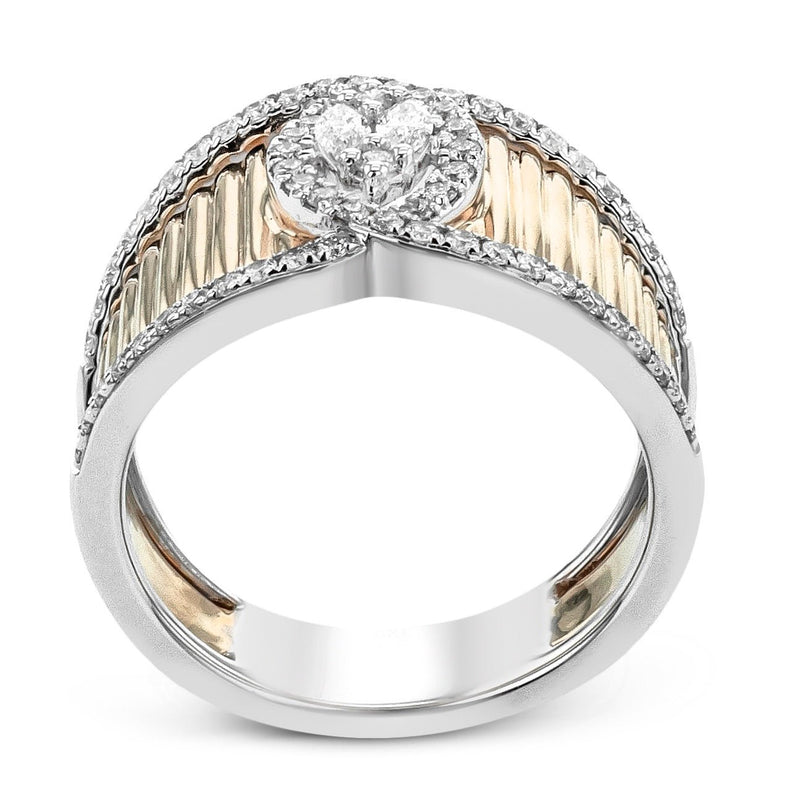 Fashion Ring in 18k Gold with Diamonds - Simon G. Jewelry