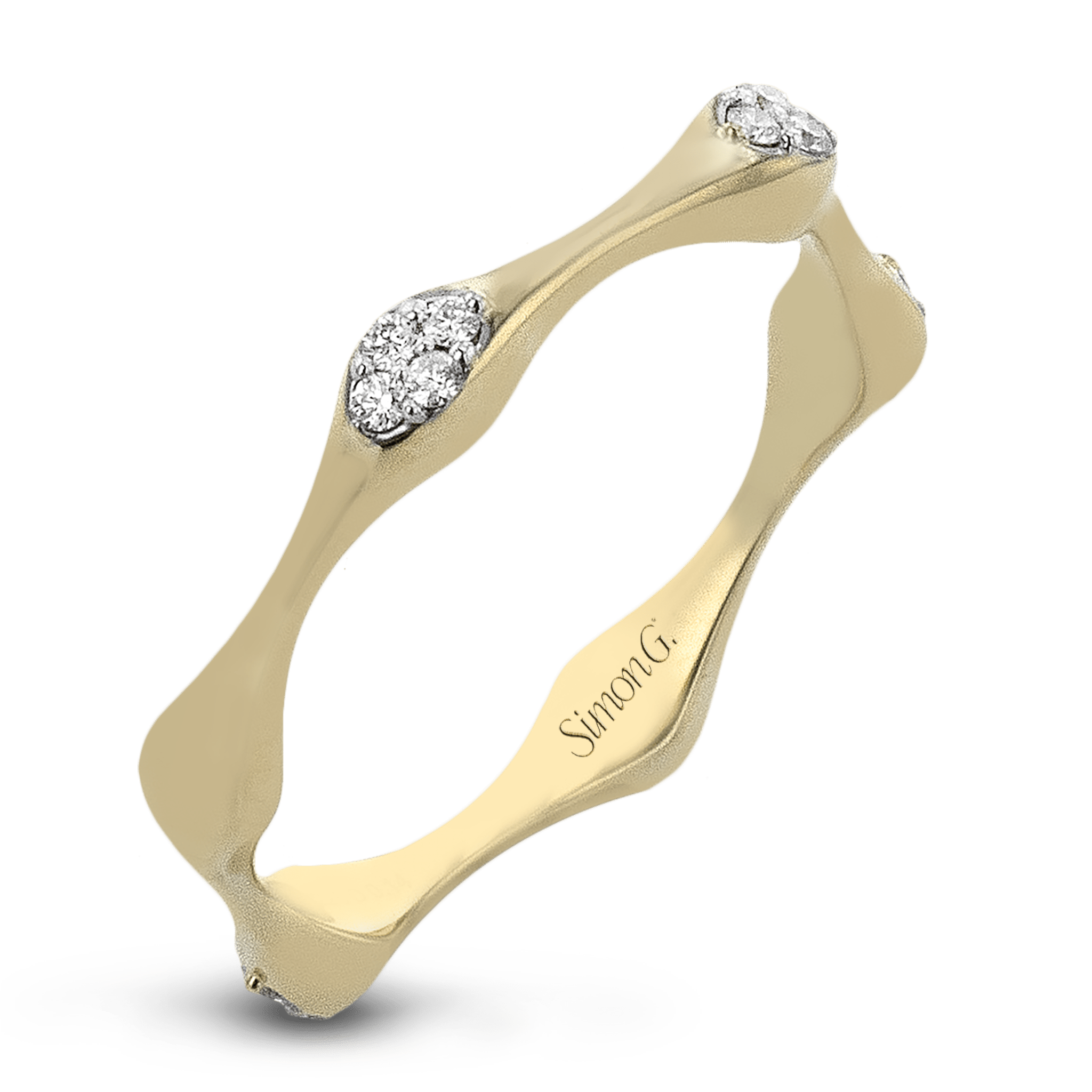 Fashion Ring in 18k Gold with Diamonds - Simon G. Jewelry