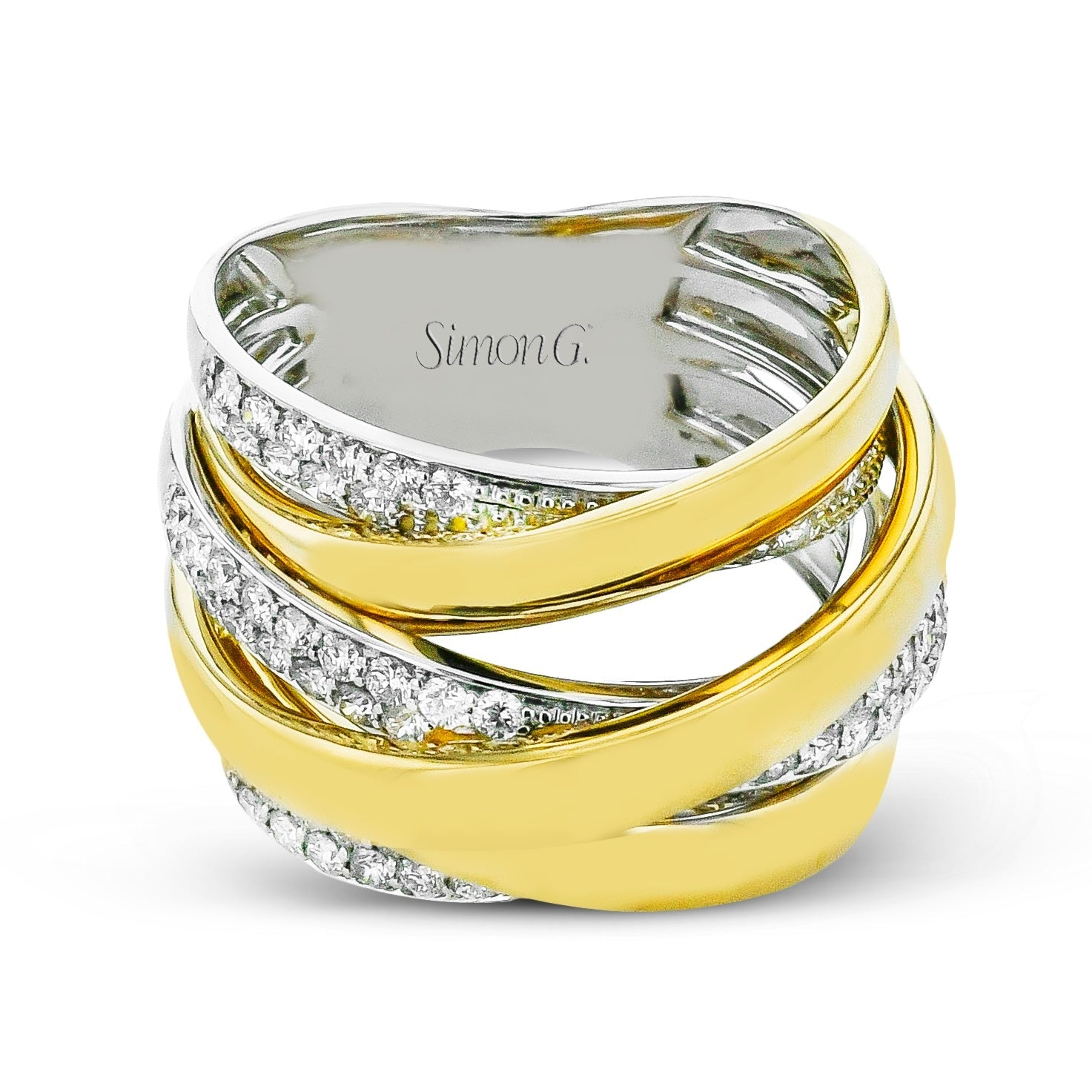Fashion Ring In 18k Gold With Diamonds - Simon G. Jewelry