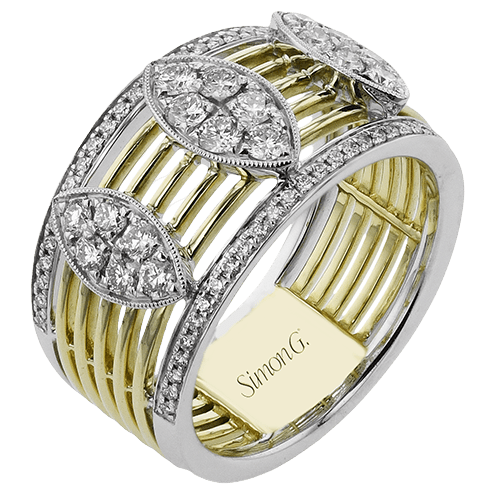 Fashion Ring In 18k Gold With Diamonds - Simon G. Jewelry