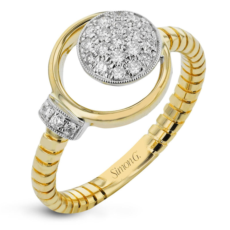 Fashion Ring in 18k Gold with Diamonds - Simon G. Jewelry