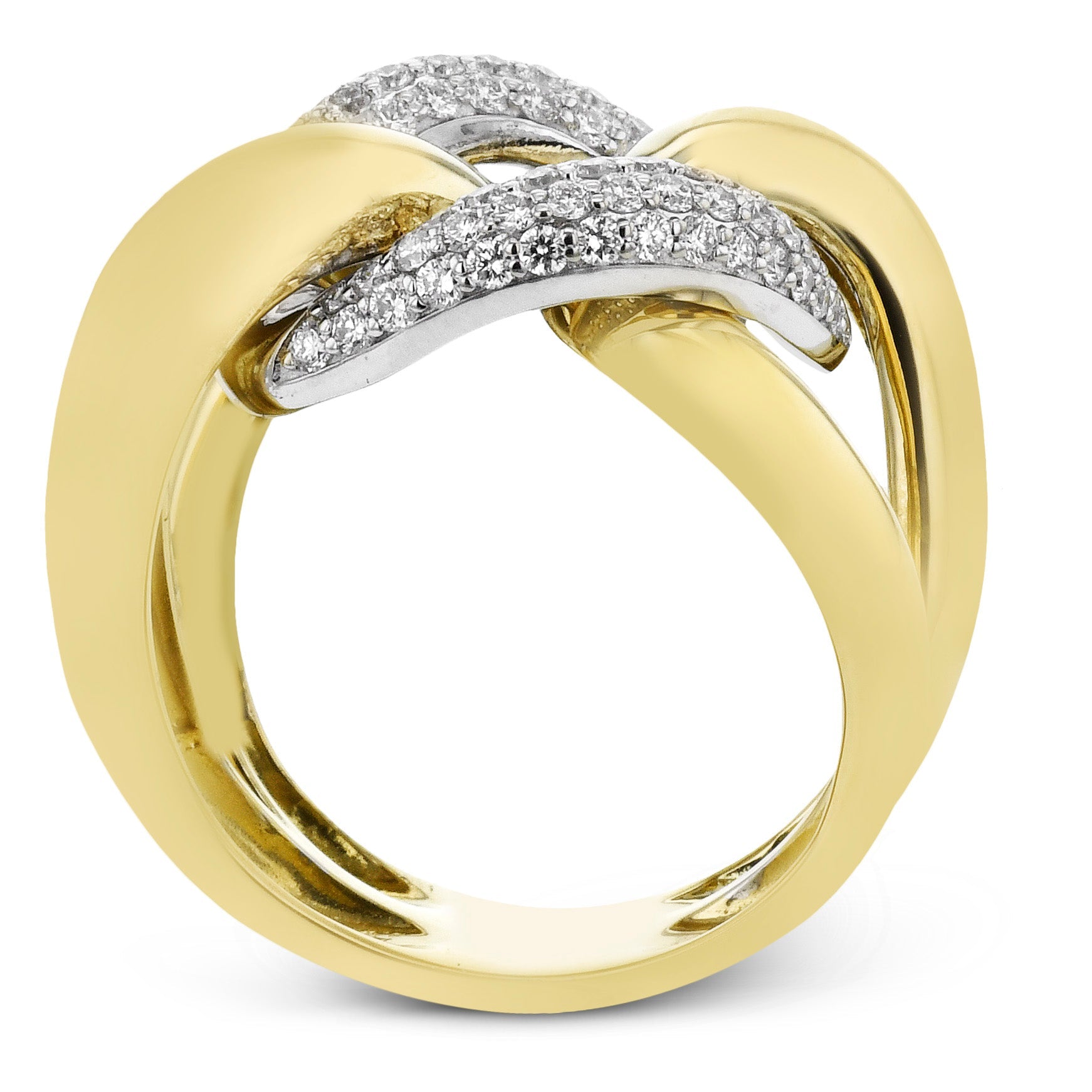 Fashion Ring In 18k Gold With Diamonds - Simon G. Jewelry