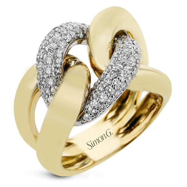 Fashion Ring In 18k Gold With Diamonds - Simon G. Jewelry