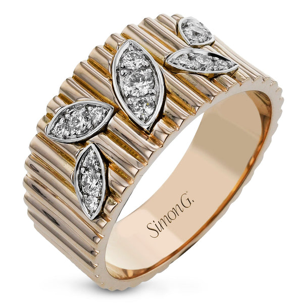 Fashion Ring In 18k Gold With Diamonds - Simon G. Jewelry