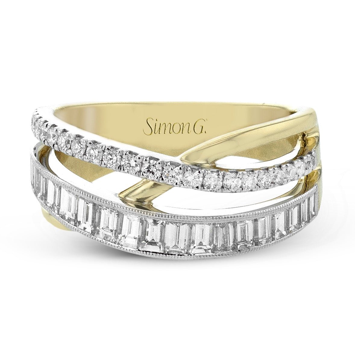 Fashion Ring in 18k Gold with Diamonds - Simon G. Jewelry