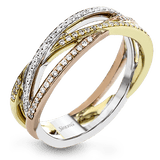 Fashion Ring in 18k Gold with Diamonds - Simon G. Jewelry