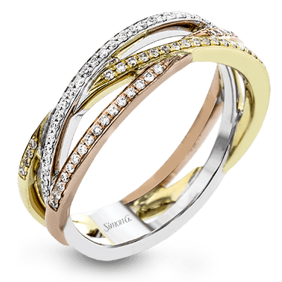 Fashion Ring in 18k Gold with Diamonds - Simon G. Jewelry