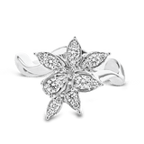 Flower Fashion Ring in 18k Gold with Diamonds - Simon G. Jewelry