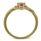 Garden Gemstone Ring in 18k Gold with Diamonds - Simon G. Jewelry
