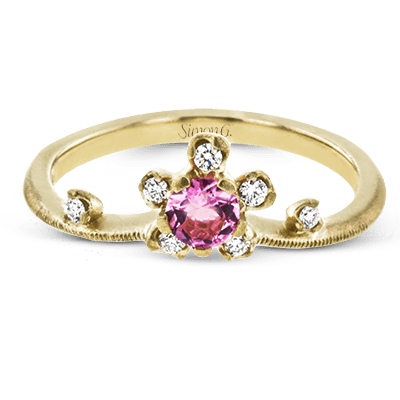 Garden Gemstone Ring in 18k Gold with Diamonds - Simon G. Jewelry