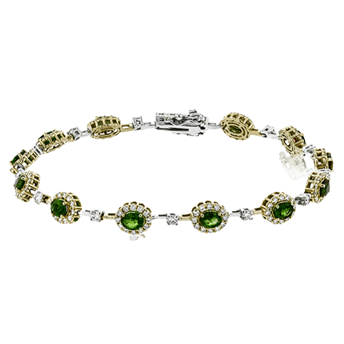 Gemstone Color Bracelet in 18k Gold with Diamonds - Simon G. Jewelry