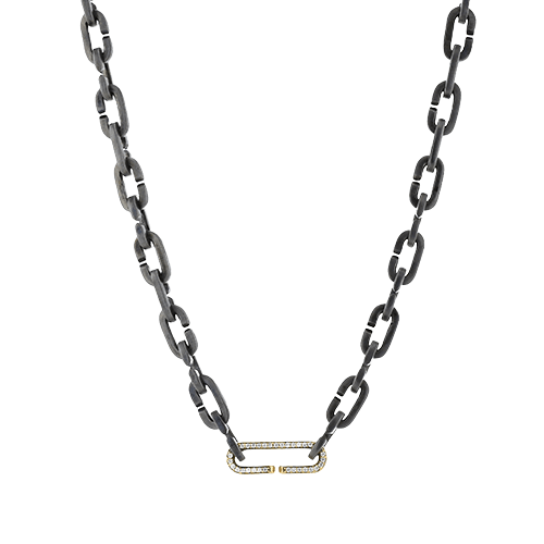 Gent Necklace in 18k Gold with Diamonds - Simon G. Jewelry