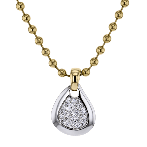 Gent Necklace in 18k Gold with Diamonds - Simon G. Jewelry