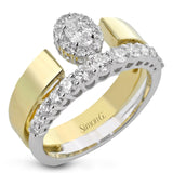 Halo Fashion Ring In 18k Gold With Diamonds - Simon G. Jewelry