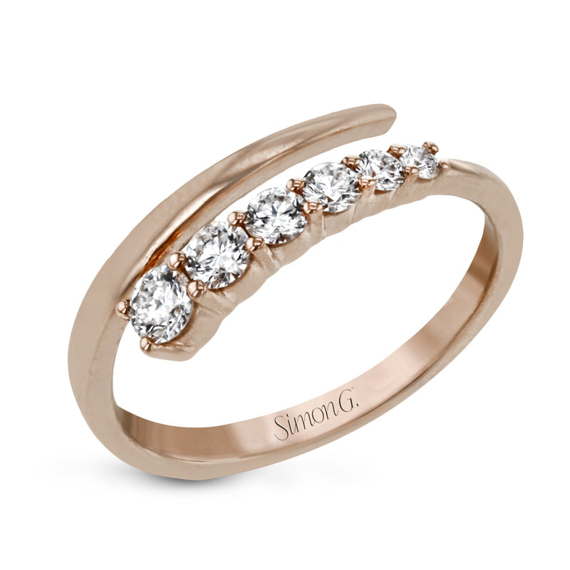 Harmonie Fashion Ring In 18k Gold With Diamonds - Simon G. Jewelry