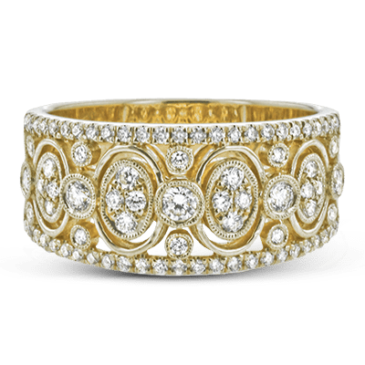 Harmonie Fashion Ring In 18k Gold With Diamonds - Simon G. Jewelry