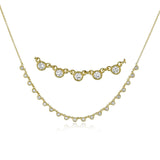 Harmonie Necklace in 18k Gold with Diamonds - Simon G. Jewelry