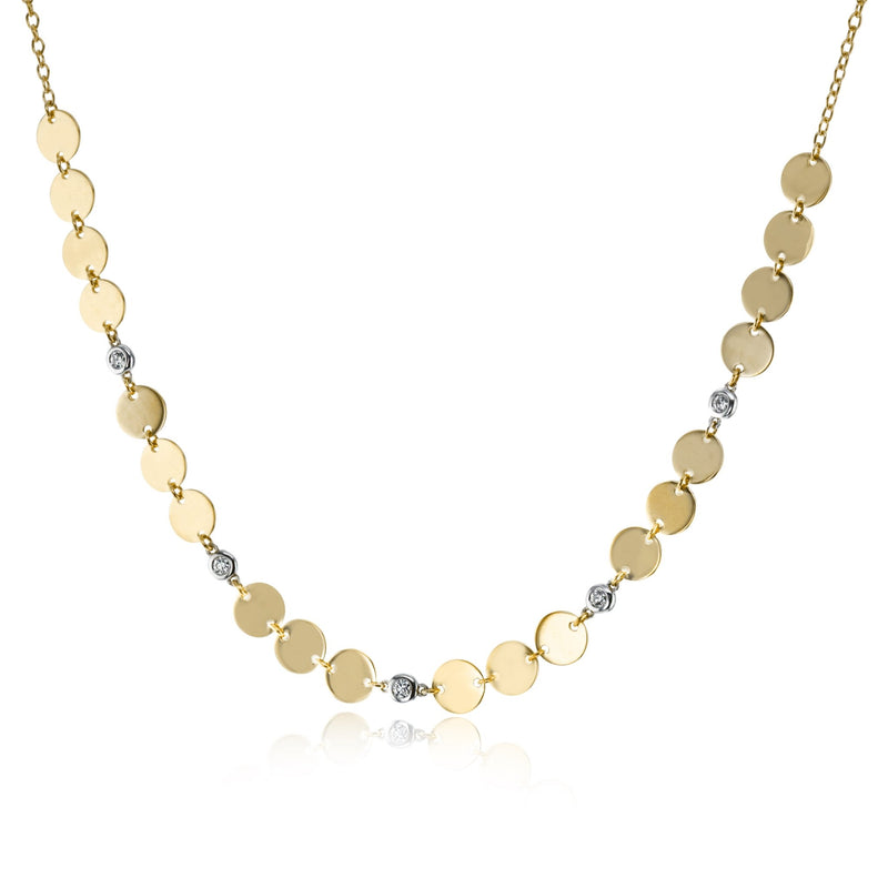 Harmonie Necklace in 18k Gold with Diamonds - Simon G. Jewelry