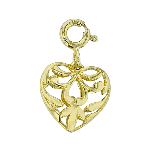 Heart Charm in 14k Gold - Simon G. Jewelry