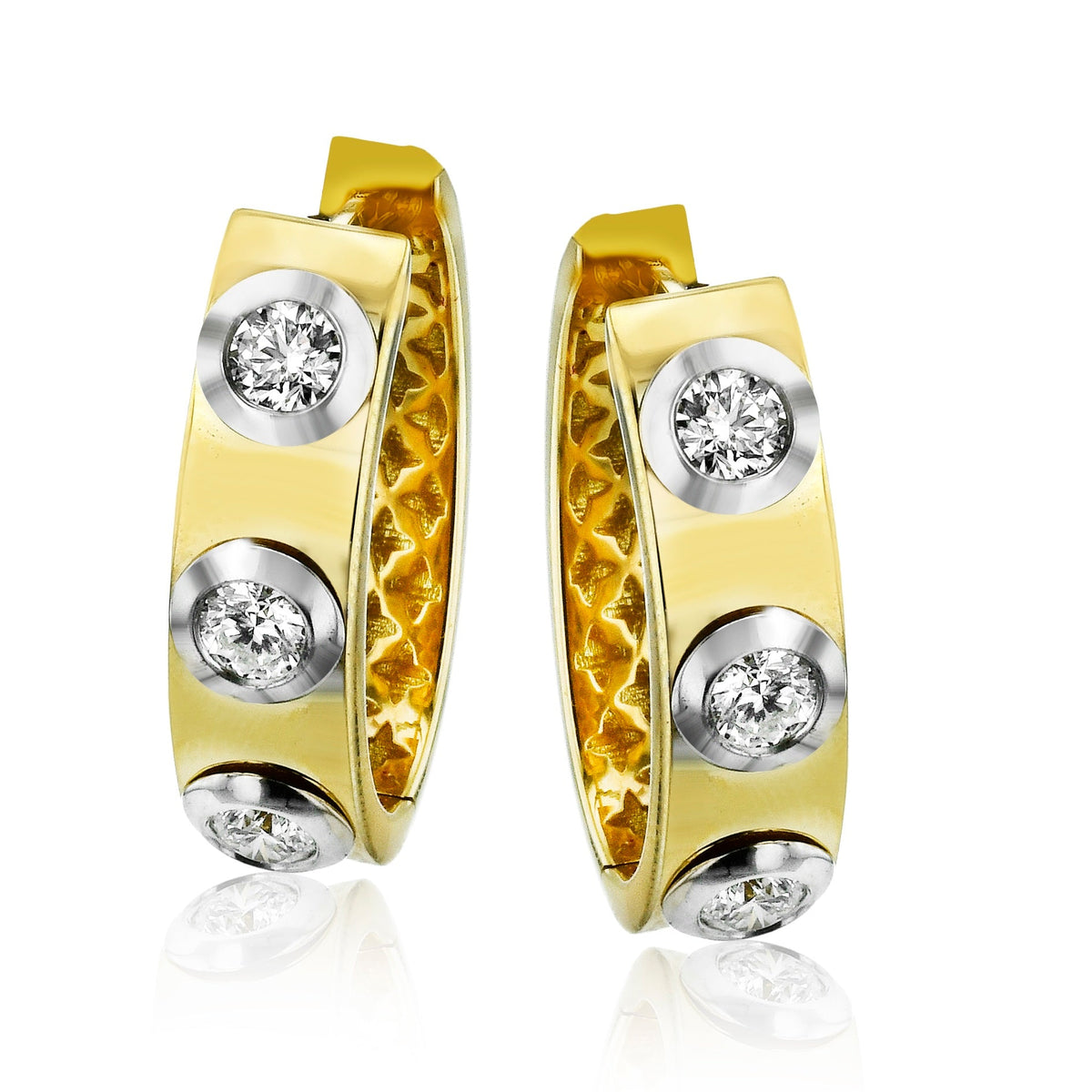 Hoop Earring in 18k Gold - Simon G. Jewelry