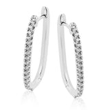 Hoop Earrings in 18k Gold with Diamonds - Simon G. Jewelry