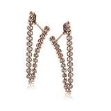 Hoop Earrings in 18k Gold with Diamonds - Simon G. Jewelry