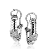 Huggie Hoop Earrings in 18K Gold with Diamonds - Simon G. Jewelry