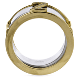 Initial Smart Ring Jacket in 14k Gold with Diamonds - Simon G. Jewelry