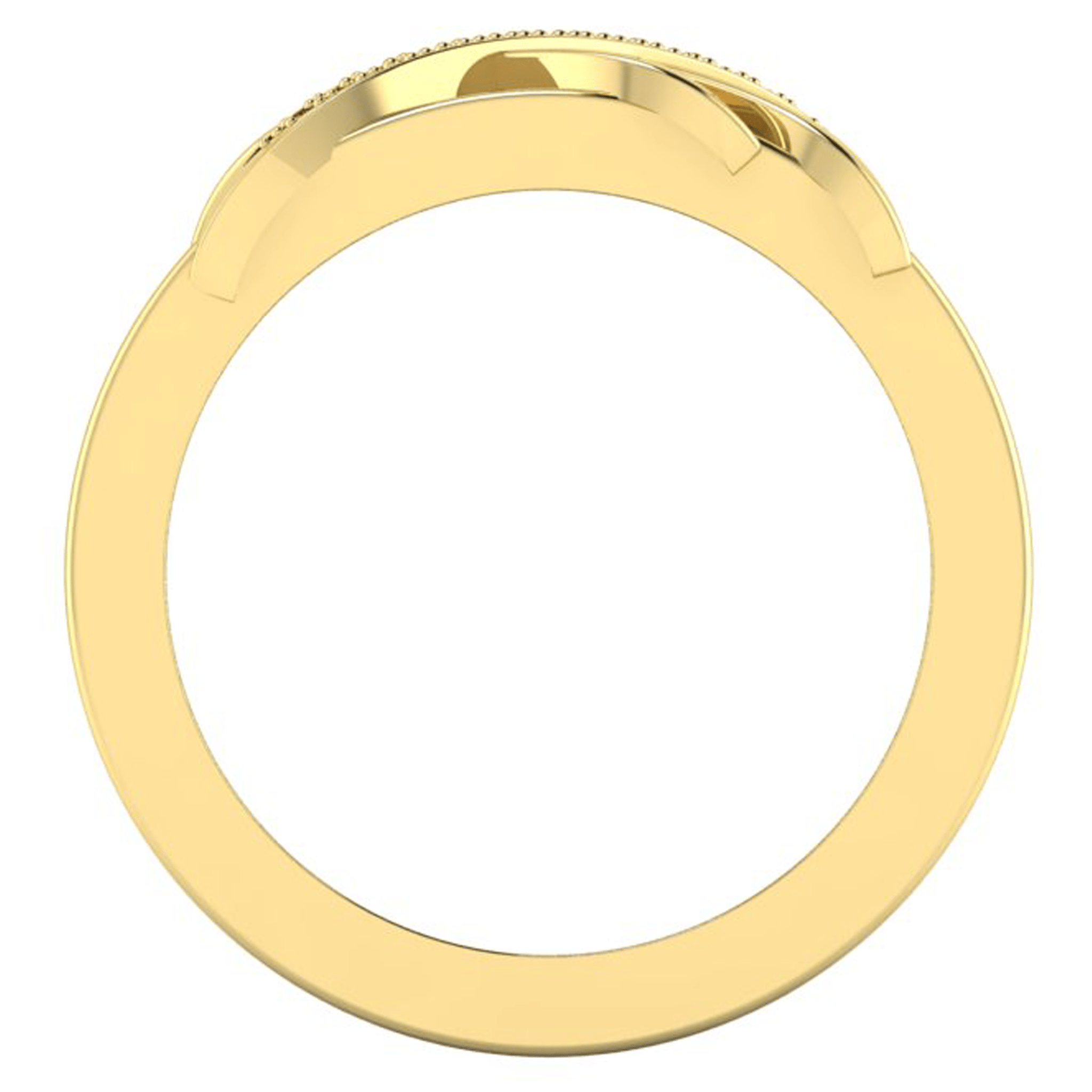 Interwoven Smart Ring Jacket in 14k Gold with Diamonds - Simon G. Jewelry