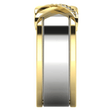 Interwoven Smart Ring Jacket in 14k Gold with Diamonds - Simon G. Jewelry