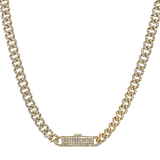 Lock Necklace in 14k Gold with Diamonds - Simon G. Jewelry