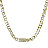 Lock Necklace in 14k Gold with Diamonds - Simon G. Jewelry