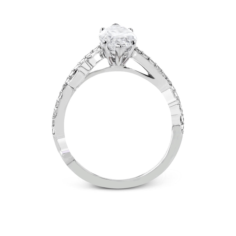 Marquise - Cut Criss - Cross Engagement Ring In 18k Gold With Diamonds - Simon G. Jewelry