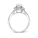 Marquise - Cut Double - Halo Engagement Ring In 18k Gold With Diamonds - Simon G. Jewelry