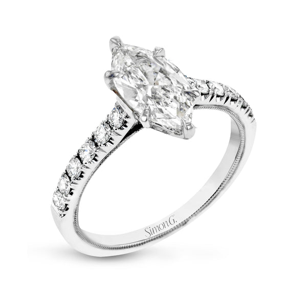 Marquise - Cut Engagement Ring In 18k Gold With Diamonds - Simon G. Jewelry