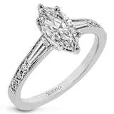 Marquise - cut Engagement Ring & Matching Wedding Band in 18k Gold with Diamonds - Simon G. Jewelry