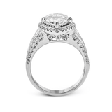 Marquise - Cut Halo Engagement Ring In 18k Gold With Diamonds - Simon G. Jewelry