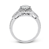 Marquise - Cut Halo Engagement Ring In 18k Gold With Diamonds - Simon G. Jewelry