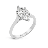 Marquise - Cut Hidden Halo Engagement Ring In 18k Gold With Diamonds - Simon G. Jewelry