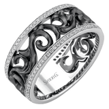 Men Ring in 14k Gold with Diamonds - Simon G. Jewelry